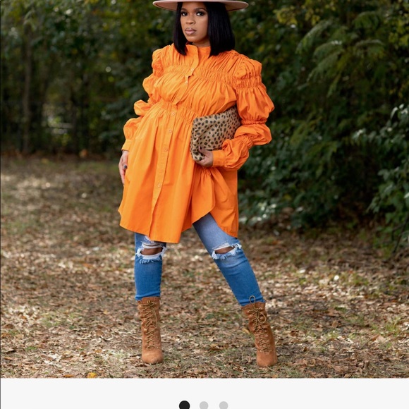 Orange tunic - Picture 2 of 9